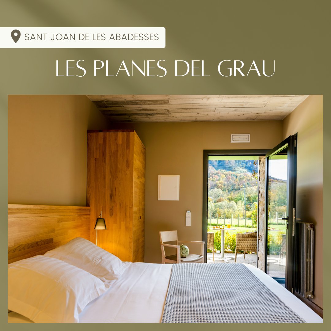 PetitGranHotels's tweet photo. Totes les habitacions de l'hotel #LesPlanesdelGrau estan en contacte directe amb la natura, amb vistes a la plana a través d'un balconet tancat o una terrassa porticada 🌿🌾. No et perdis l'experiència!  #SantJoandelesAbadesses
https://t.co/7IXiPFj04P https://t.co/X2aP7el2ID