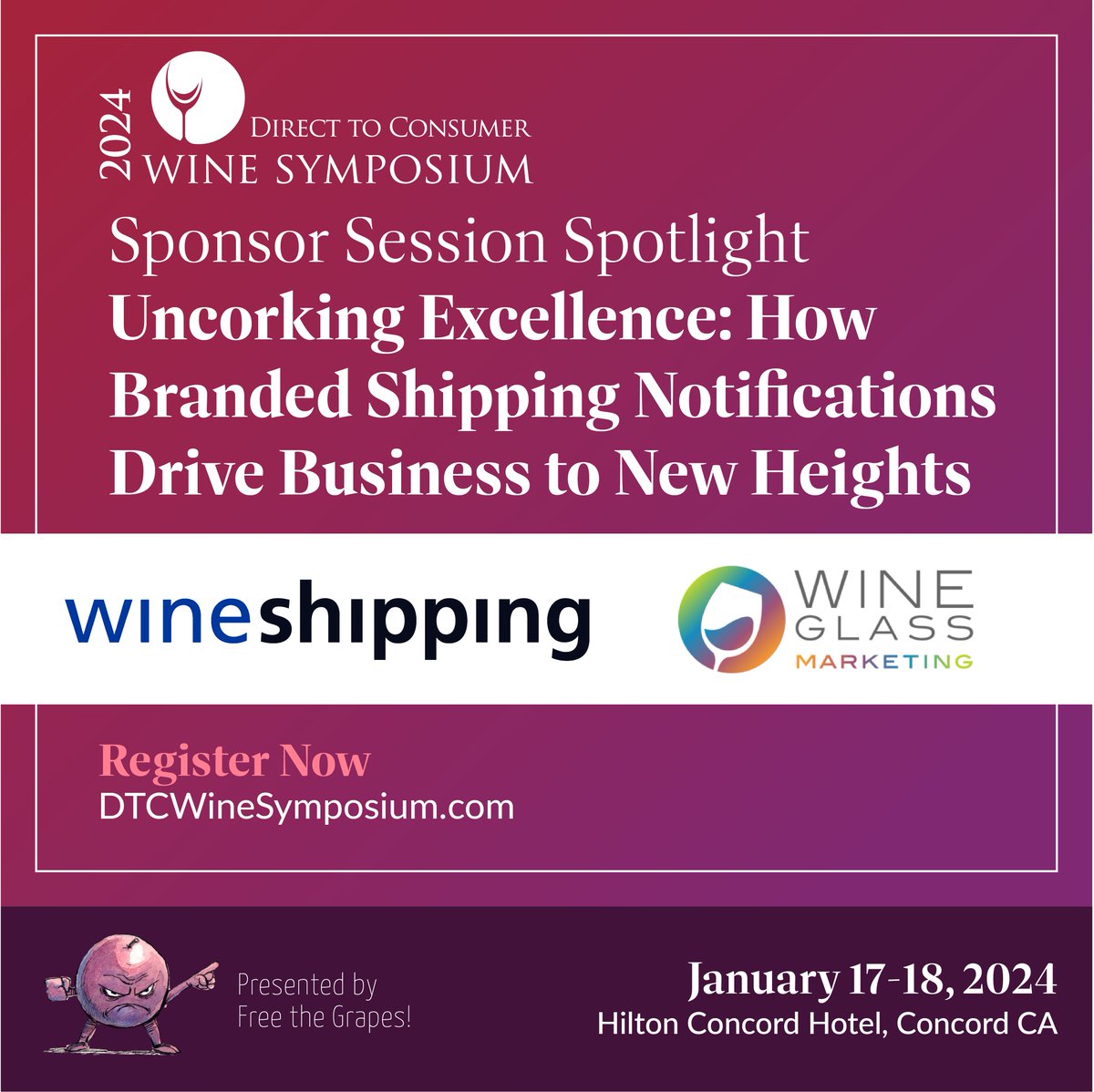In this session, you'll come away with practical applications of how you can elevate your #shipping notifications to enhance #customer engagement, drive #revenue &amp; build lasting #loyalty. Learn more here: dtcwinesymposium.com/program/
#wineries #wineindustry #dtcshipping