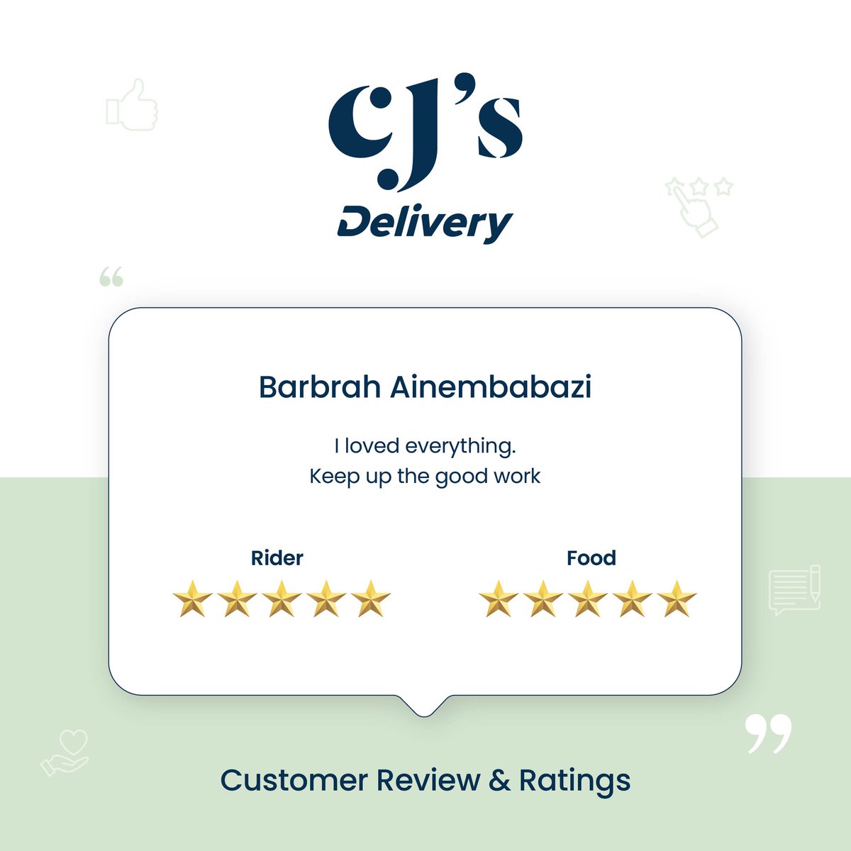 CJs__256's tweet photo. 🌟 Your feedback fuels our growth! ⚡️Download CJ's app now, place an order, and share your thoughts with us through reviews. Let's build something amazing together! 📲👍
#cjs
#CJsApp https://t.co/EECLxq0Hod