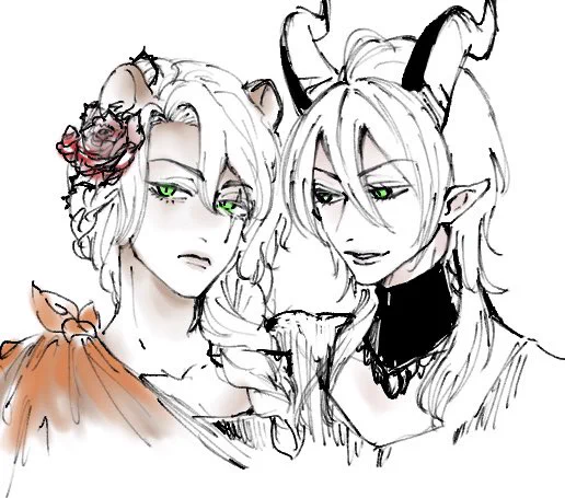 ちょっと前に描いた殴り書きのマレレオ発見伝 多分結婚してる