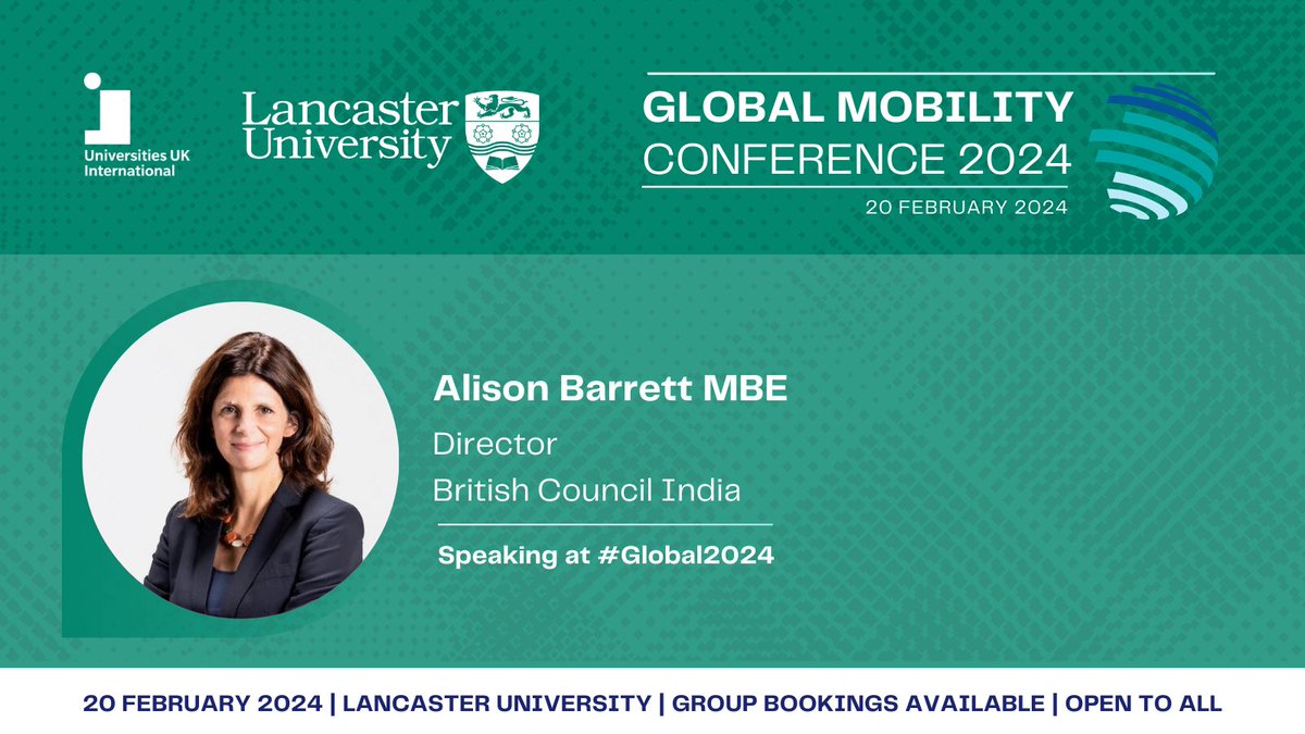 I am looking forward to speaking at @UUKIntl’ Global Mobility Conference on 20 February 2024 to talk about 🇬🇧 🇮🇳 mobility!

Join us at #Global2024 👉 Global mobility conference 2024

universitiesuk.ac.uk/latest/events/…