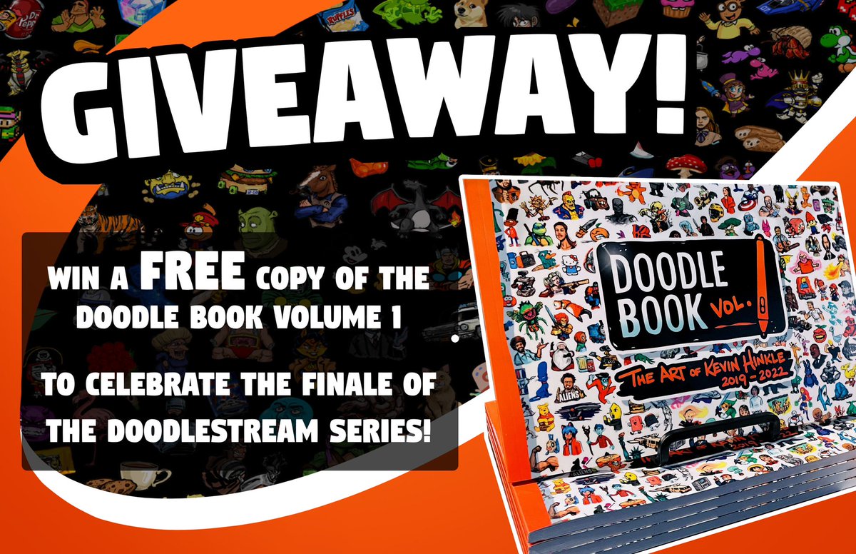 MrHinkleDraws's tweet photo. Albeit a tad later than expected, I’m hosting a giveaway to celebrate the finale of my 5 year DoodleStream series! Open to all- just need your email to enter &amp; allow me to contact you for shipping! Winners pulled at the end of Jan, Good luck! 🎉 https://t.co/PPGpenBn1J https://t.co/iH8sueWgCL