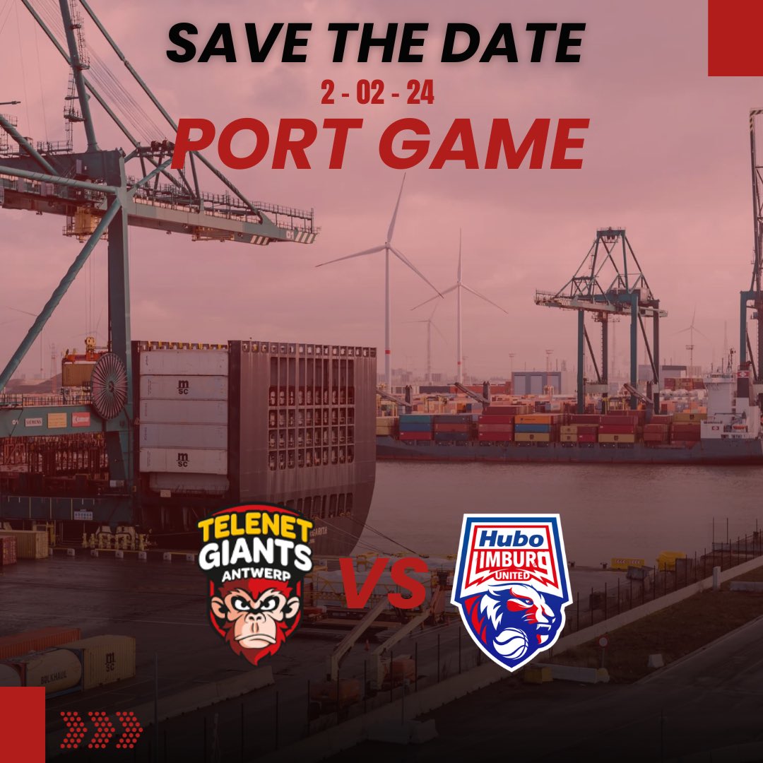 Op 2/02 staat er een topwedstrijd op het programma. We ontvangen namelijk Limburg United. In samenwerking met PORT OF ANTWERP-BRUGES dopen we deze wedstrijd om tot de PORT GAME! Wij zorgen voor wat extra's en jullie voor de sfeer, DEAL? Tot dan!