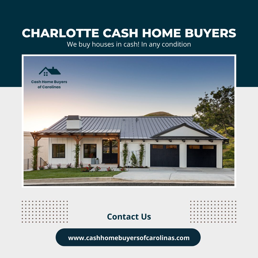 homebuyers_nc's tweet photo. 🏡💵 Cash Home Buyers – We Buy Houses in Any Condition! 💵🏡
Looking to #SellYourHouseQuickly in #Charlotte, without the hassle of repairs or renovations?
Contact us today!
#CharlotteCashHomeBuyers #WeBuyHouses #AnyCondition #FairCashOffers #SellHouseFast #CharlotteRealEstate https://t.co/sdrNSKeyRd