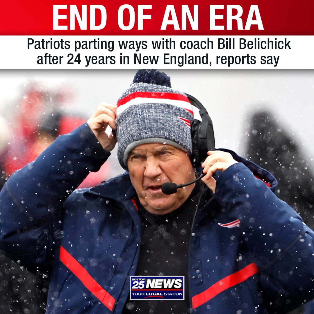 BREAKING: Bill Belichick, New England Patriots parting ways after 24 seasons, reports say boston25news.com/news/local/rep…