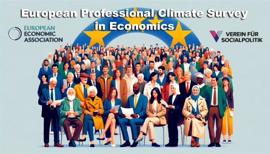 The VfS Code of Ethics working group and the @EEANews MinE invite all economics academics to take part in the European Professional Climate Survey in Economics! ➡️So, if you are an economist, please support them: take part in the study and share: survey-d.yoursurveynow.com/survey/selfser…