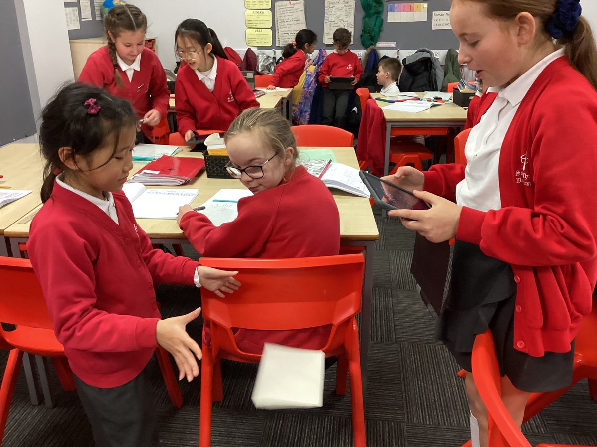 StPhilipsY5A's tweet photo. To introduce our new science topic on forces, Year 5 completed a fair test to see if the surface area of a piece of paper would affect the time it takes to fall to the ground. They discovered that as surface area decreases, gravity increases! #teamstphilips @StPhilipCEAP https://t.co/mWRLHSROsX