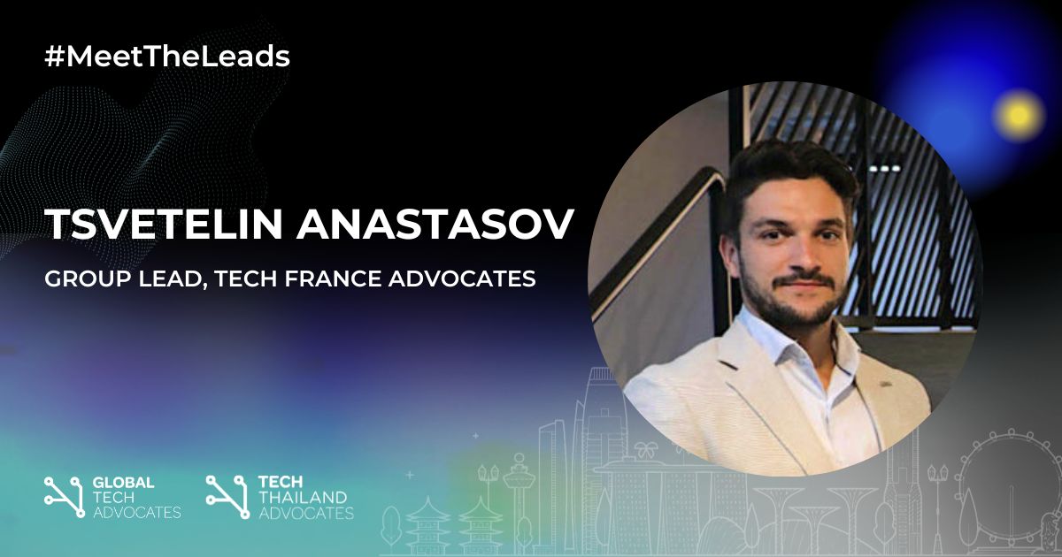 Meet Tsvetelin Anastasov, Group Lead at Tech France Advocates @TechFranceAdv. Passionate about uniting IT and Business for company transformation. Get in touch with him to learn more about the future of tech and business synergy! 🇫🇷🌎

globaltechadvocates.org/meet-the-gta-l…

#MeetTheLeads