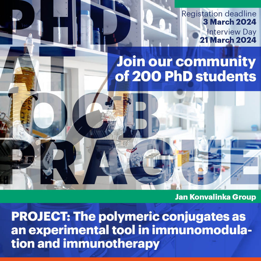 IOCB Prague (@iocbprague) on Twitter photo <a href="/PetrBeier/">Petr Beier🇨🇿🇪🇺🧪📝</a> <a href="/BeierGroup/">Beier group</a> <a href="/CahovaB/">Cahova Group of Chemical Biology</a> <a href="/hocekm/">Michal Hocek 🇨🇿 🇪🇺 🌍 🍷🧬🧪</a> #PhD <a href="/IOCBPrague/">IOCB Prague</a> 2024
Project: The polymeric conjugates as an experimental tool in immunomodulation and immunotherapy (<a href="/konvalinka_jan/">Jan Konvalinka</a> <a href="/Konvalinka_Lab/">Jan Konvalinka Lab</a>): uochb.cz/en/open-positi…
#developmentalbiology #cellbiology #biochemistry #immunology
---
More projects: <a href="/PetrBeier/">Petr Beier🇨🇿🇪🇺🧪📝</a> <a href="/BeierGroup/">Beier group</a> <a href="/CahovaB/">Cahova Group of Chemical Biology</a> <a href="/hocekm/">Michal Hocek 🇨🇿 🇪🇺 🌍 🍷🧬🧪</a> #PhD <a href="/IOCBPrague/">IOCB Prague</a> 2024
Project: The polymeric conjugates as an experimental tool in immunomodulation and immunotherapy (<a href="/konvalinka_jan/">Jan Konvalinka</a> <a href="/Konvalinka_Lab/">Jan Konvalinka Lab</a>): uochb.cz/en/open-positi…
#developmentalbiology #cellbiology #biochemistry #immunology
---
More projects: