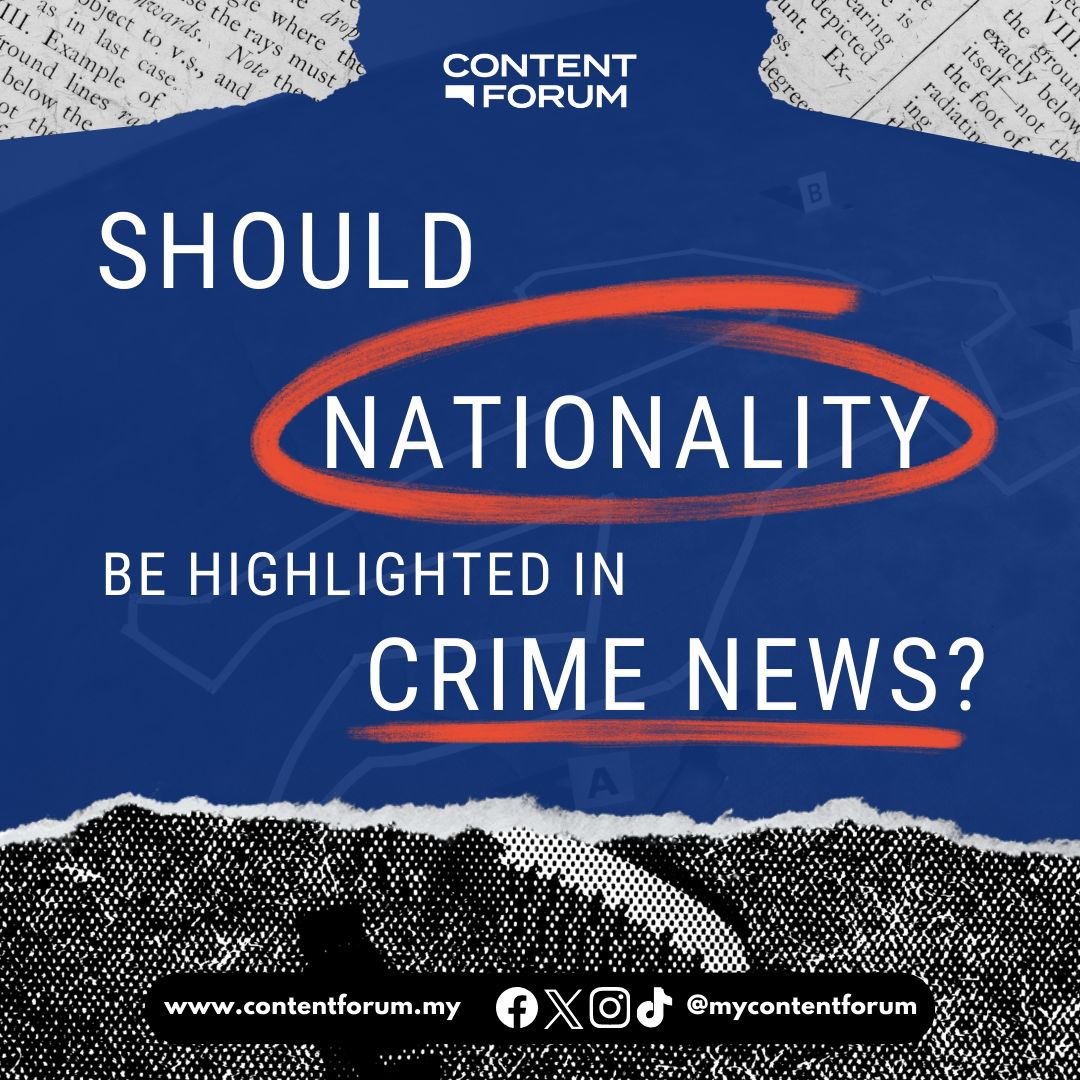 mycontentforum's tweet photo. SHOULD NATIONALITY BE HIGHLIGHTED IN CRIME NEWS? 🤔

❗️Ever wondered whether it is wrong to highlight ‘nationality’ in crime news? 
❗️Is there a need to emphasize on a criminal’s ethnicity, let alone their race, sex, gender, etc.? 
❗️How does ethical journalism addresses this? https://t.co/E5SbW4sh3G