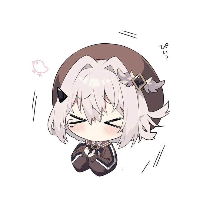 ホラゲ配信でびっくりした時の鳴き声(?)が小鳥すぎてかわいい #すずめにえてがみ