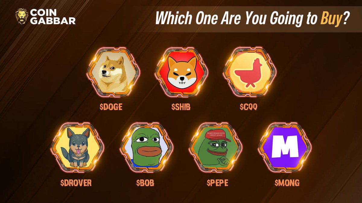 coin_gabbar_'s tweet photo. π₯Which one are you going to buy? π
βΆοΈ $DOGE
βΆοΈ $SHIB
βΆοΈ $COQ
βΆοΈ $Drover
βΆοΈ $BOB
βΆοΈ $PEPE
βΆοΈ $MONG
#Dogecoin #ShibaInu #DroverInu #pepecoin #MONG #BobEthToken #CoqInu #Cryptocoin