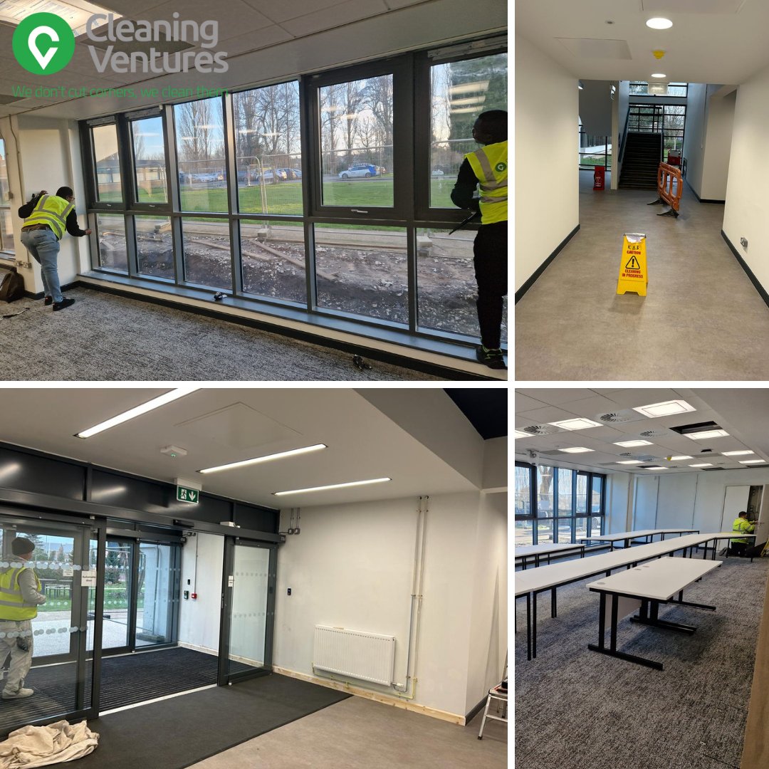 A great start to 2024! 

We completed an extensive builders clean at <a href="/WrexhamUni/">Wrexham University</a> following a mix of fit-out and refurbishment work to their old building and new lecture classes. 

We don't cut corners, we clean them!

#cleaningservices #construction