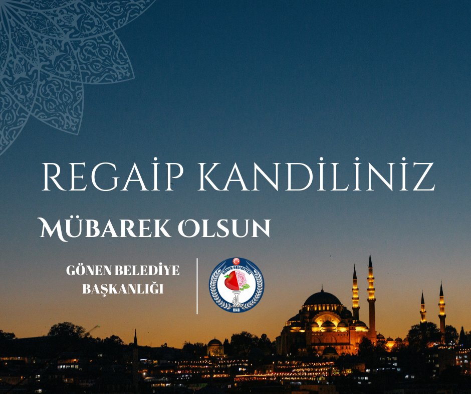 Tüm İslam aleminin Regaip Kandili mübarek olsun.