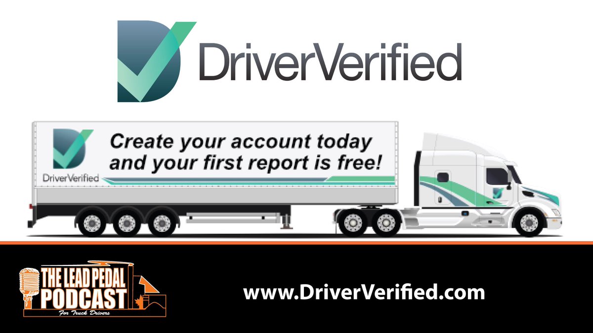 theleadpedal's tweet photo. Verify your work history and get free resumes with DriverVerified. Stand out from the crowd https://t.co/DAoOWR9kcm #truckdrivers #resumes #trucking #employmentrecords #theleadpedalpodcast @DVHeadquarters https://t.co/Grv2FbJHJd