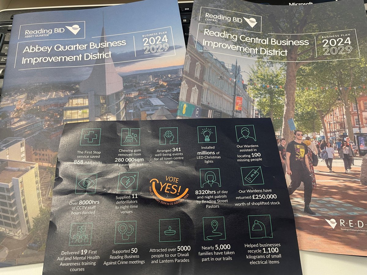We joined the Reading's Economy &amp; Destination Agency (REDA) &amp; Reading BID for the official launch of the new Reading BID Business Plans for 2024-2029 &amp; the imminent vote.

We look forward to another 5 yrs with the Reading BID and will be voting YES!

#reading #readingBID #voteyes