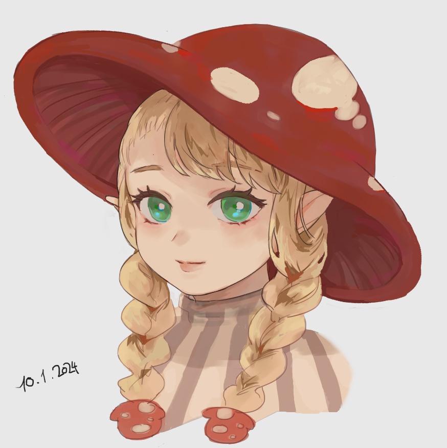 mossmoist1's tweet photo. Mushroom (baby) Marcille based on a drawing of the artist 
#ダンジョン飯 #dungeonsanddragons https://t.co/Zmp3FKX6CF