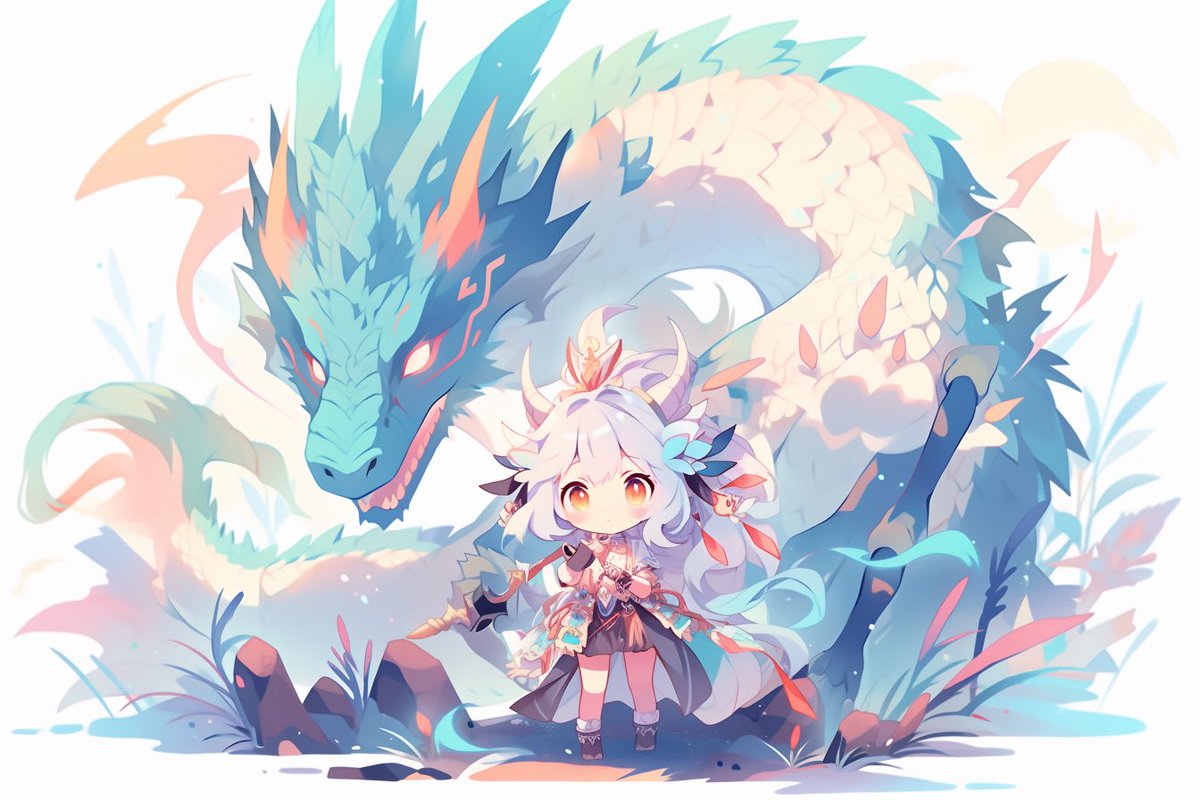 ドラゴンの絵をいっぱい作っていた 