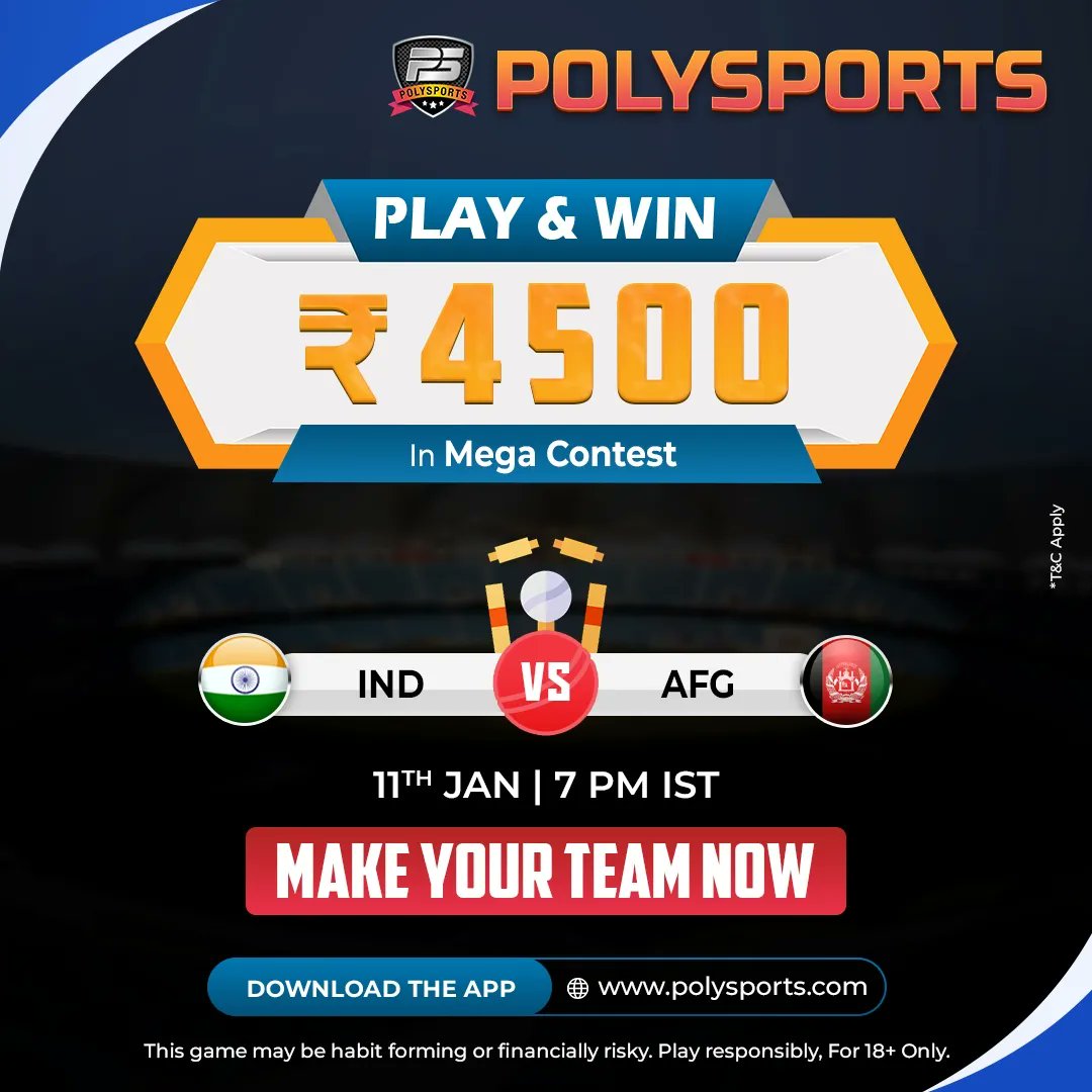polysportsio's tweet photo. Are you ready for this epic clash between #IND🇮🇳 and #AFG 🇦🇫? 

Make your #Polysports team now 💰⚔️

Download the app from https://t.co/xV0dS3SBFY 

#Polysports #fantasysports #cricket #womencricket #INDvsAFG #AFGvsIND #fantasycricket #cricketfever https://t.co/w4Hi0P5vSO