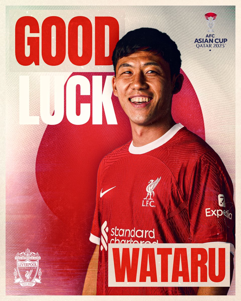 Wishing Wataru luck as he represents Japan in the #AsianCup2023 👊🇯🇵