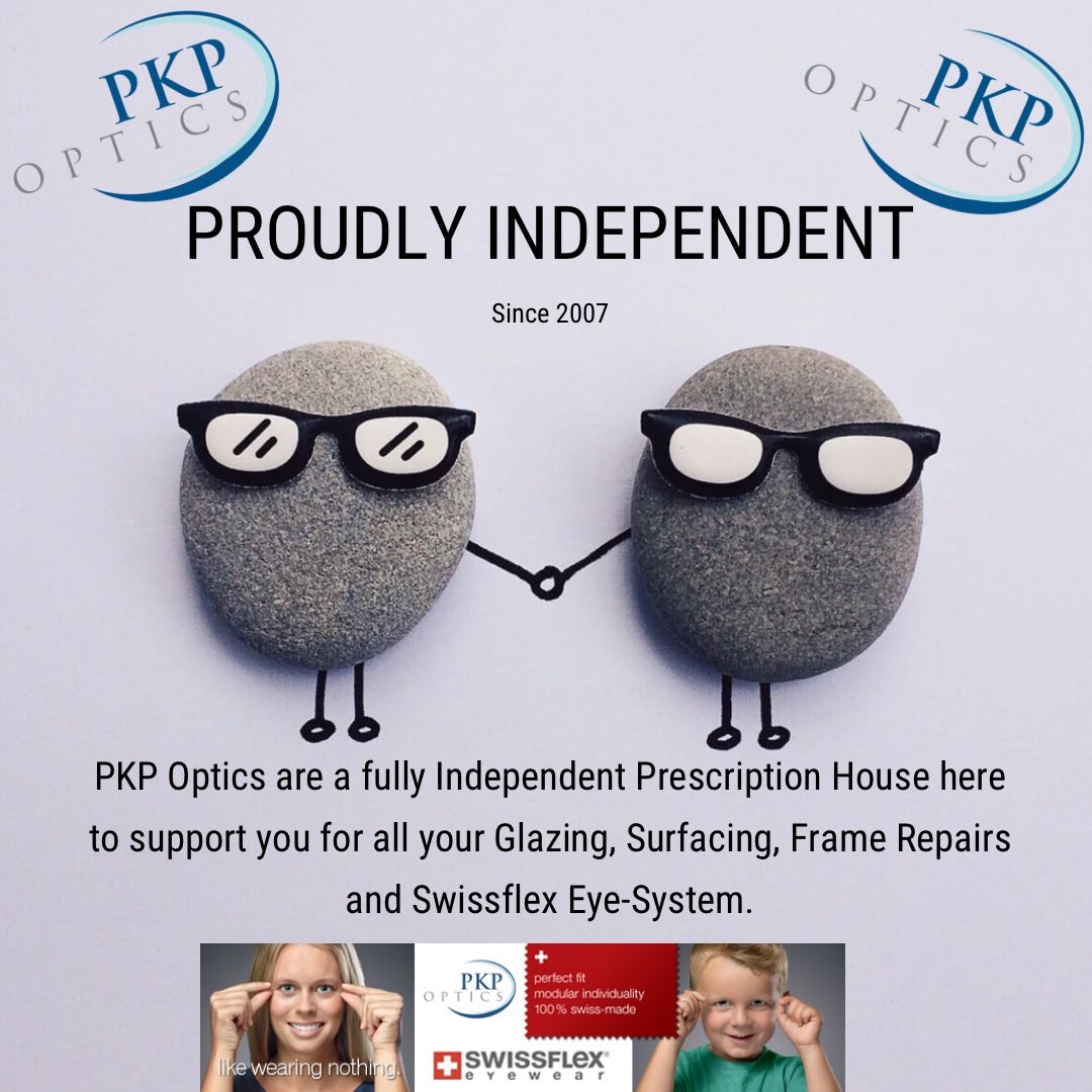 Proudly Independent supporting Independent Opticians. Contact us for all your Glazing, Surfacing, Frame Repairs &amp; Swissflex Eye-System