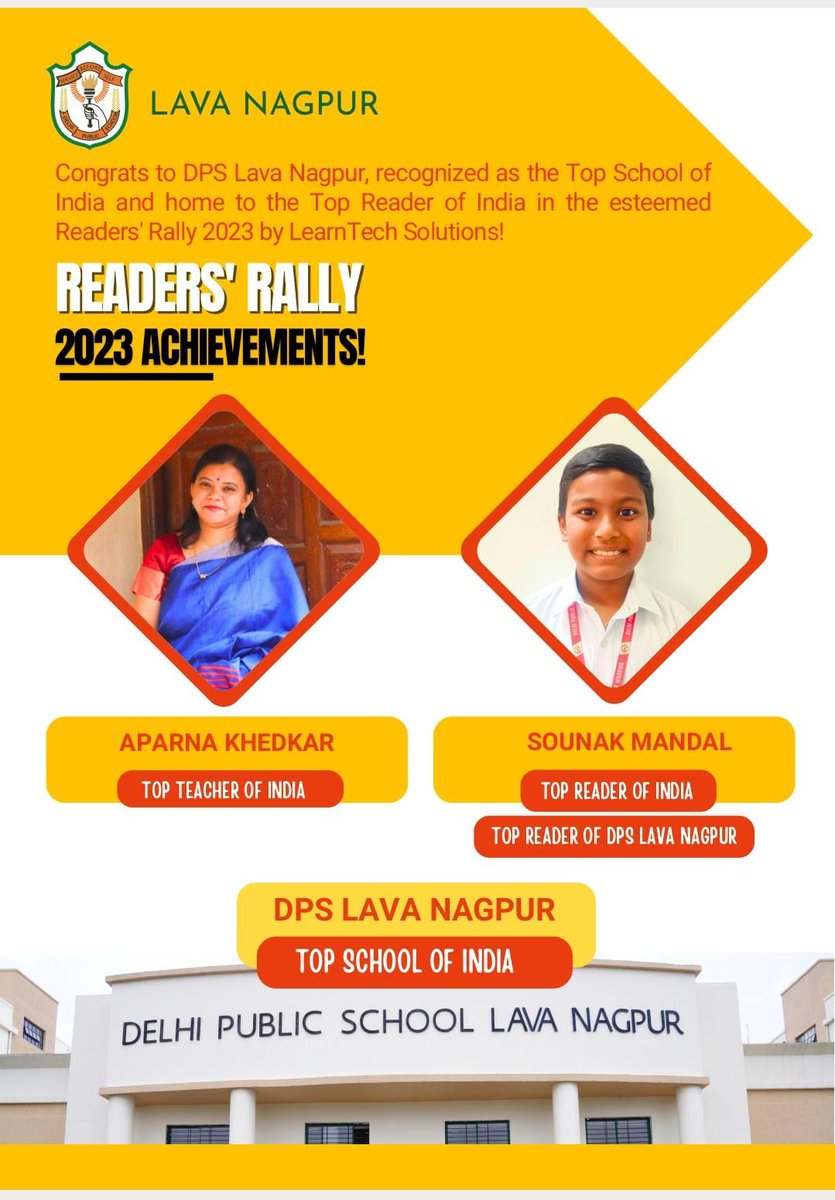 #readersrally Proud moment for all of us <a href="/DPSLavaNagpur/">Delhi Public School Lava Nagpur</a>