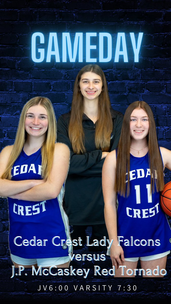 The Lady Falcons are back in The Cage tonight! Come out to 👏👏📣 or Livestream link: youtube.com/@CCHSToday?fea…

⁦<a href="/CLSD_Schools/">Cornwall-Lebanon SD</a>⁩ ⁦<a href="/CCHSFalcons/">Cedar Crest Athletics</a>⁩