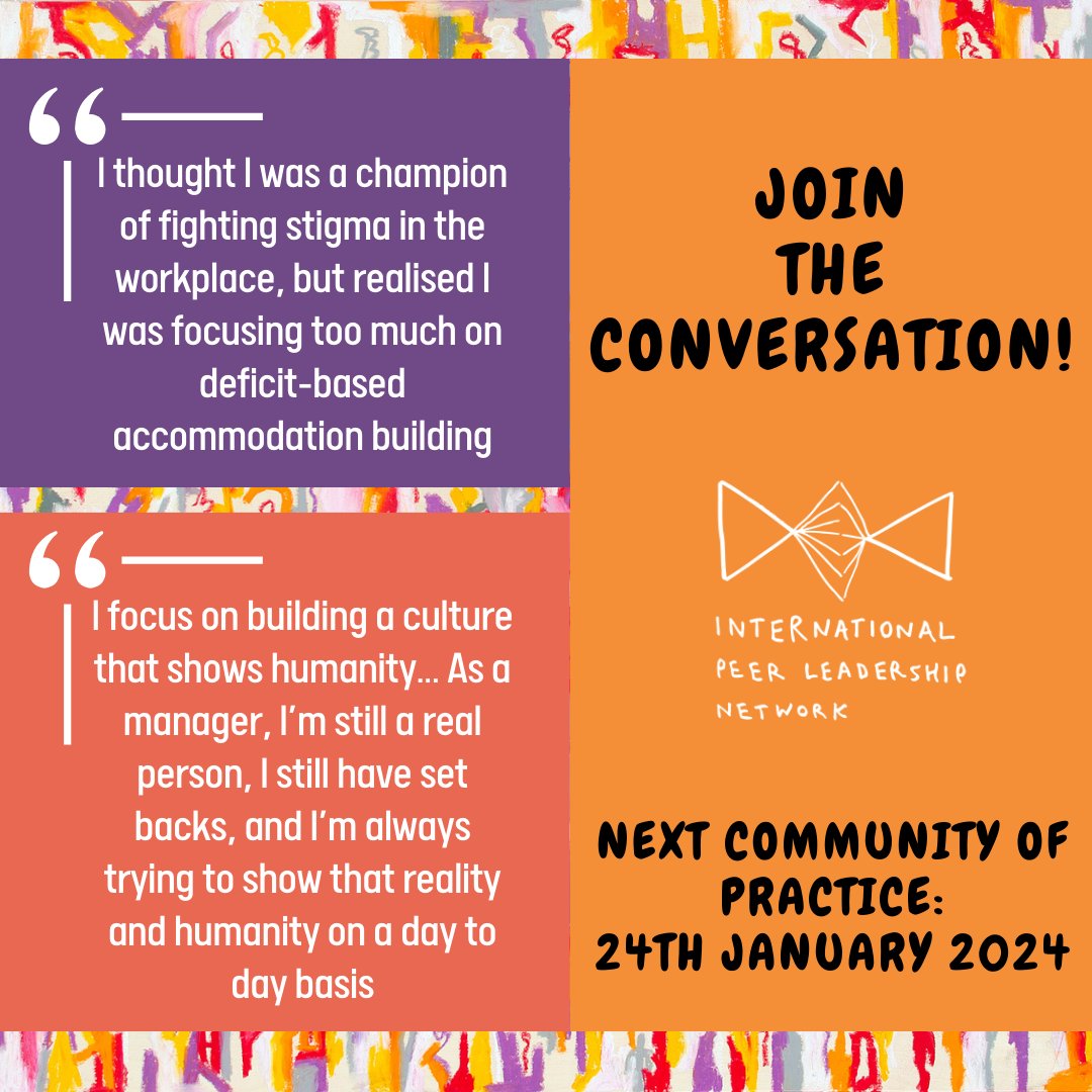 Making plans for the new year? why not make the IPLN 1 of them? Just 1hr per month, connecting with #PeerSupporters across the world, talking all things #PeerLeadership. Whether you already lead a team or you're looking to build your skills, come join us! bit.ly/Register-IPLN