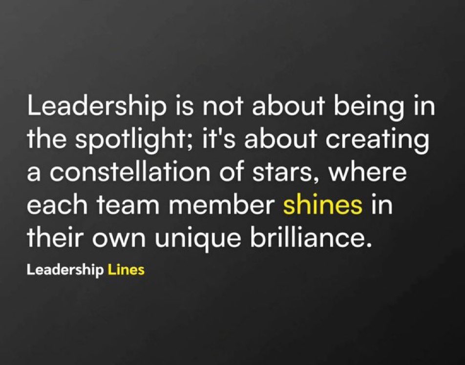 ‘Stellar’ truth about leadership… #stepintherightdirection #leadership #edutwitter #JoyfulLeaders