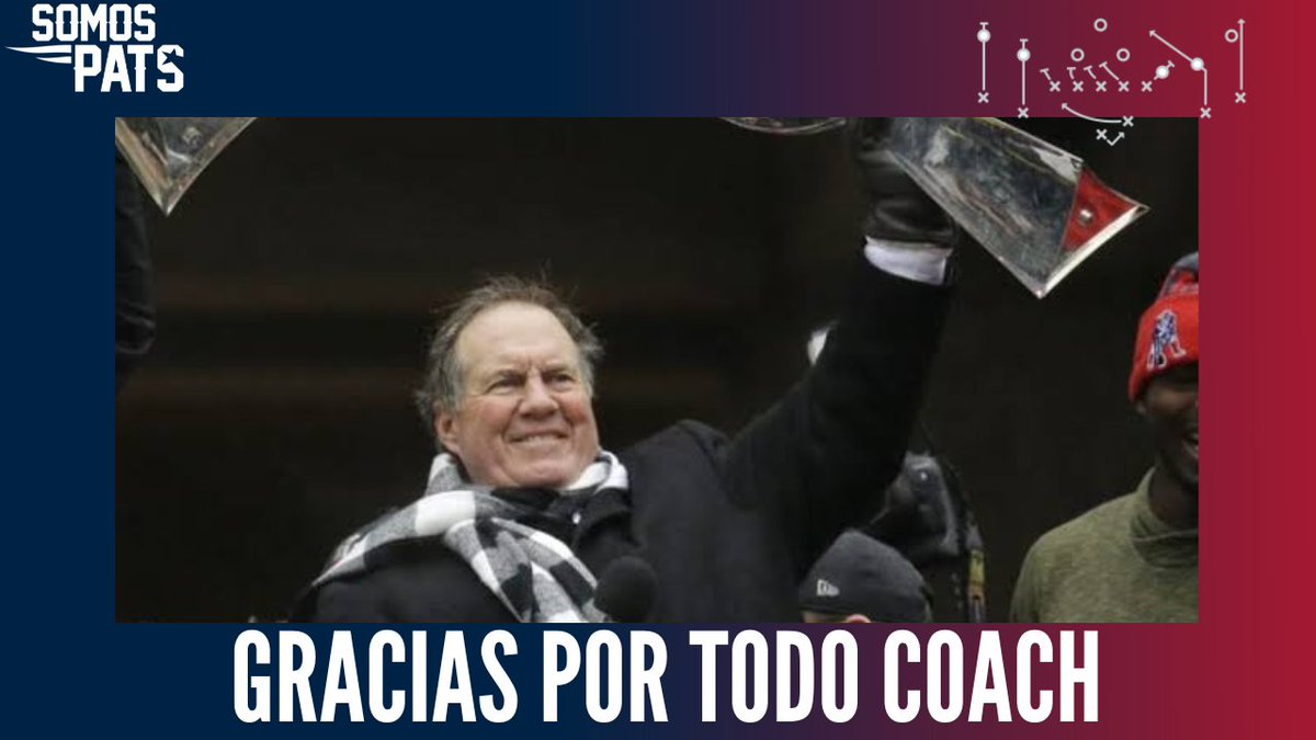 Somospats_'s tweet photo. Es oficial, después de 24 temporadas, 9 apariciones en el Super Bowl y 6 trofeos Vince Lombardi, la era de Bill Belichick en New England ha llegado a su final.

No nos queda más que agradecer por ser pieza clave en el éxito que tuvo esta franquicia.

Gracias coach! https://t.co/9xtwb0IHca