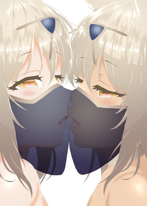 ケモ耳姉妹さん、副官ちゃん、狐娘さんΣφ三φ三φ(:3」∠)_ #イラストレーションの日2024 #オリジナル 