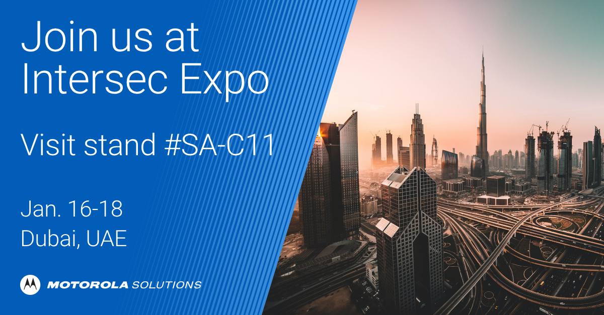 📅Jan. 16-18: Join <a href="/Avigilon/">Avigilon, a Motorola Solutions Company</a> &amp; <a href="/PelcoVideo/">Pelco</a> at <a href="/IntersecExpo/">Intersec</a> at stand #SA-C11! See #Security 

tech, incl.:
🧠#Avigilon Unity Video 8
📹Smart #VideoSecurity cameras
☁ Unified cloud security with #AvigilonAlta
🔄#Safety &amp; Security tech ecosystem

Sign up: hubs.ly/Q02b-g8b0