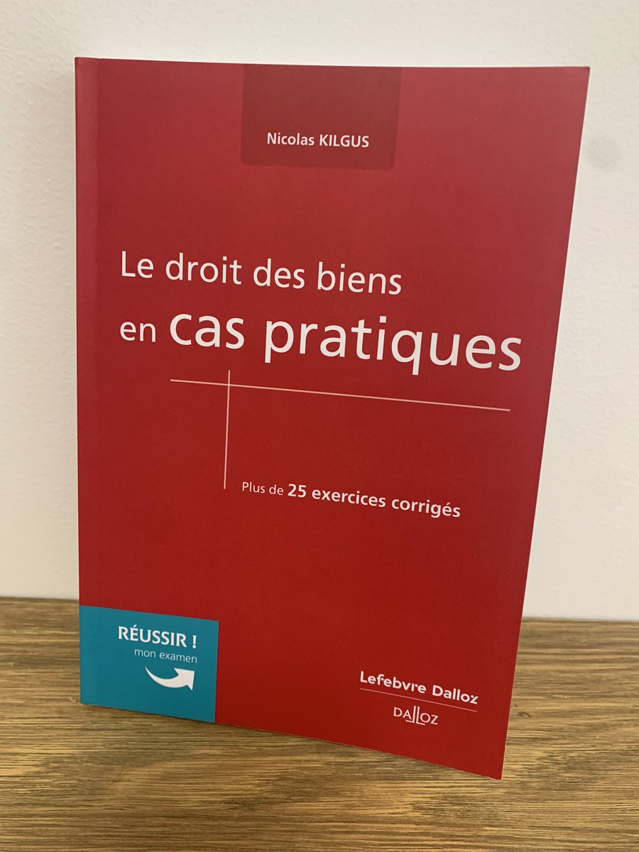 Vous préparez le CRFPA et cherchez un ouvrage d’exercices pédagogiques à jour en droit des biens? Celui-ci présente de nombreux mérites. Bravo <a href="/NicolasKilgus/">Nicolas KILGUS</a> pour cette réalisation.