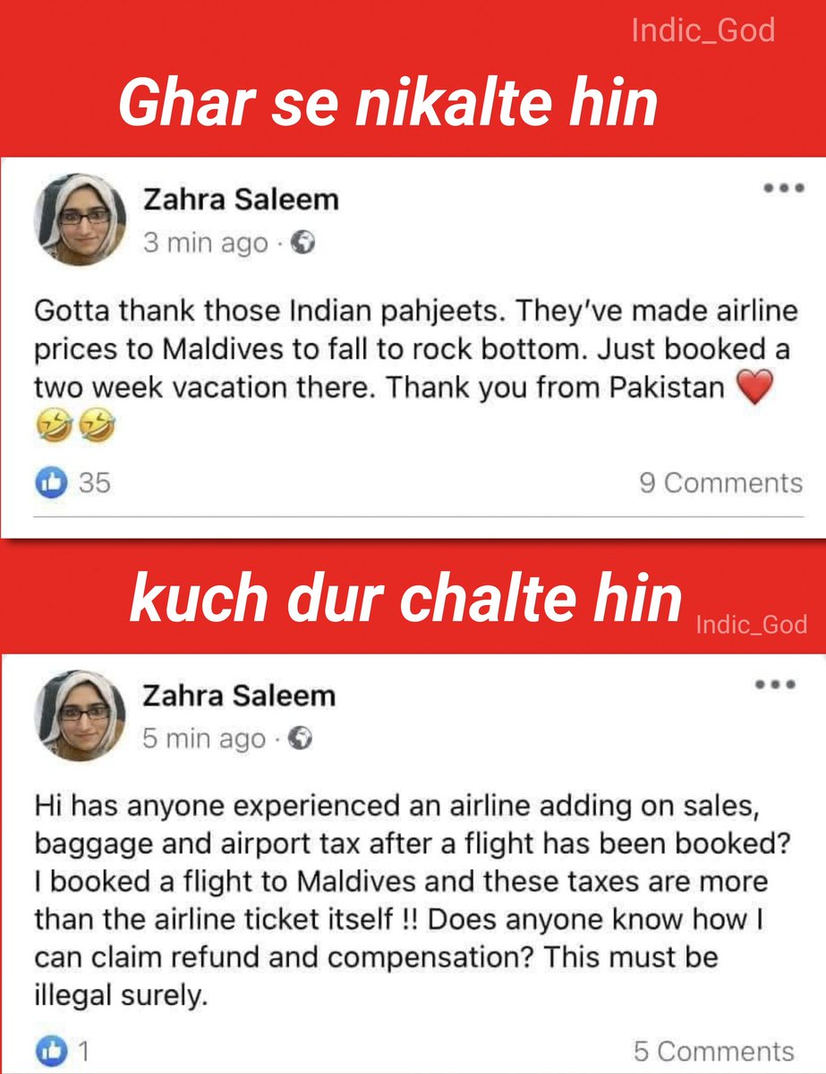 Indic_God's tweet photo. Raste me hai uska ghar 😹😹😹😹
#Maldives https://t.co/v7sl2aEIvq