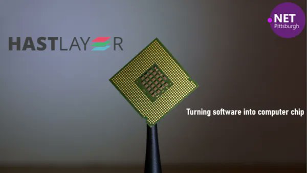 pghdotnet's tweet photo. Thank you @zlehoczky for an insightful presentation on Turning software into computer chips – Hastlayer. Hosted by @balaone_
#hastlayer #pghdotnet #community https://t.co/VlBYWVuhmD