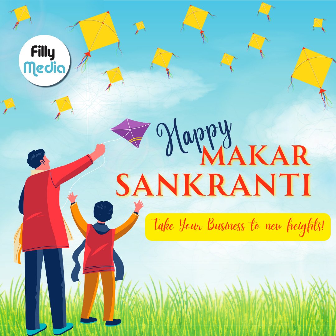 Fillymediacom's tweet photo. Embracing the spirit of #MakarSankranti – soaring to new heights of success and prosperity! May this harvest festival bring abundant opportunities, growth and fruitful collaborations. Happy #makarsankranti2024 to our valued clients, partners and #teamfilly! 🌾✨ https://t.co/HWedtP2rJM