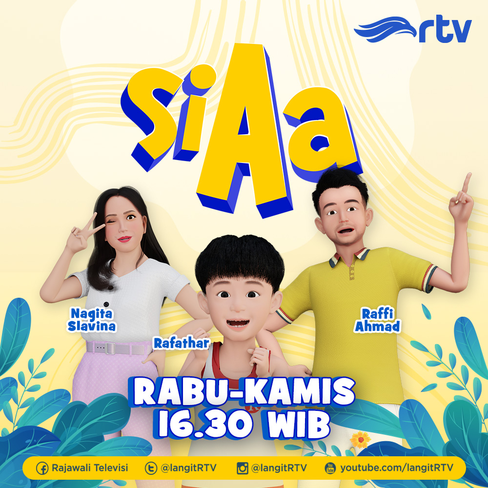 langitRTV's tweet photo. Emang paling seru ya nonton kisah keseharian Rafathar dan keluarga Andarans.π₯°
Jangan lewatkan "SI AA" sore ini pkl. 16.30 WIB hanya di RTV Makin Cakep
#RTVDigital #SiAa #Rafathar #Rans #RansFamily #RTV https://t.co/ymKghiQlnI