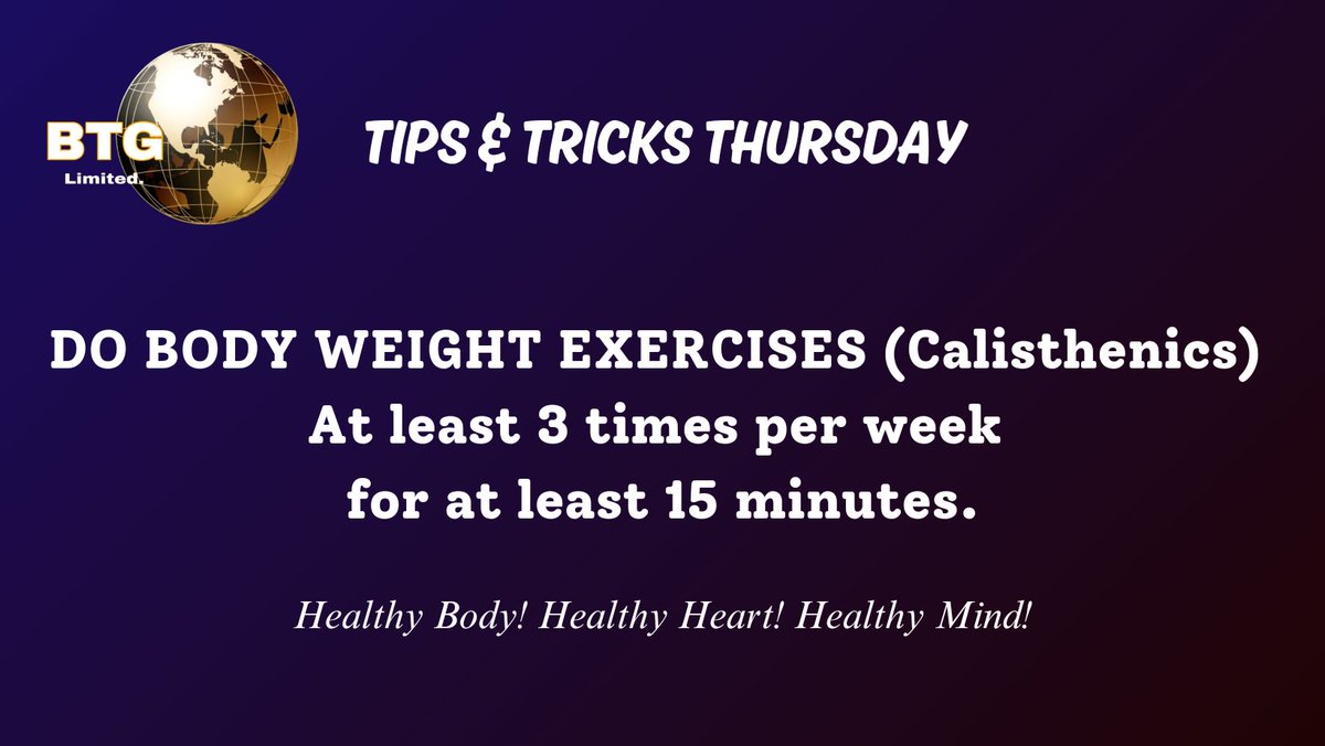 BTG2022's tweet photo. 😀 Happy Thursday Team 💪🏾

Let's stimulate muscle growth....

#BURNTEAM #TipsandTricks #HealthyBody #HealthyMind https://t.co/KrjWGcuLU1