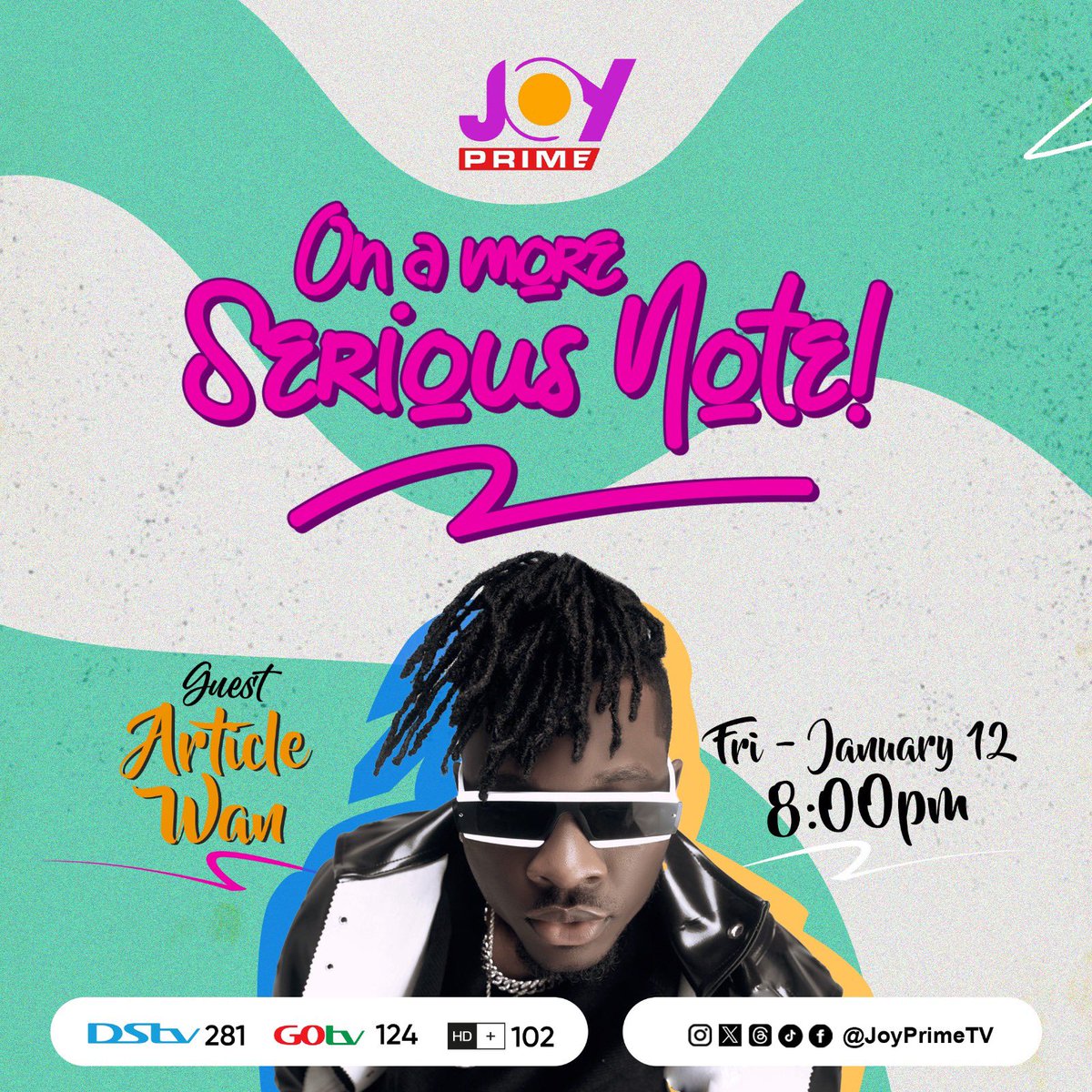 Gettheartiste's tweet photo. @articlewani &amp; @1realbanero were booked through “Get The Artiste”

Tomorrow on @JoyPrimeTV . https://t.co/pD9Jzlc49T
