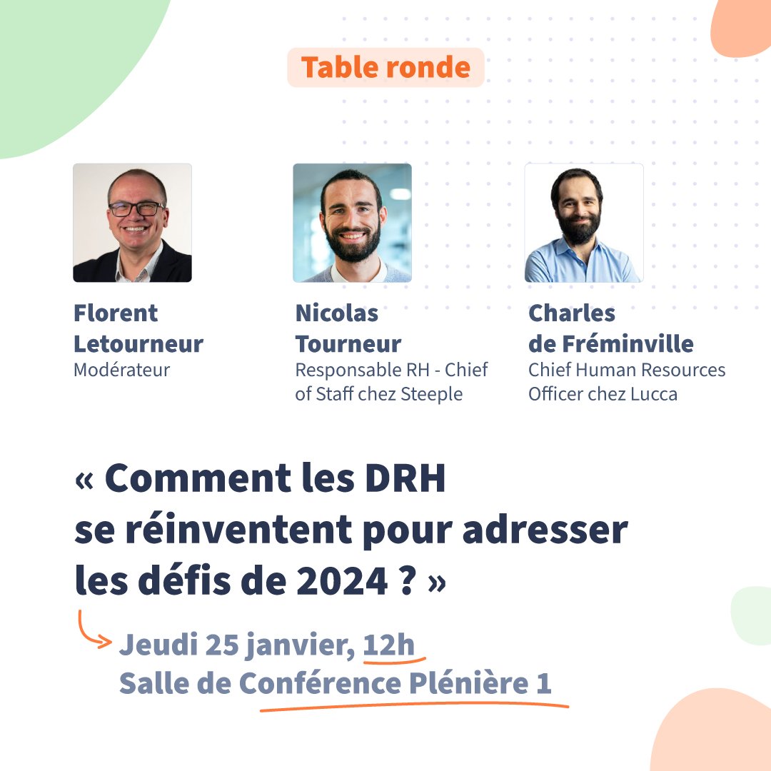 Pour aller plus loin dans l'expérience Lucca x @HRTechFR, nous avons prévu des sessions avec nos luccasiens et partenaires sur ces deux jours de salon. 

Le programme et les sujets sont riches : bit.ly/3tLJPhQ