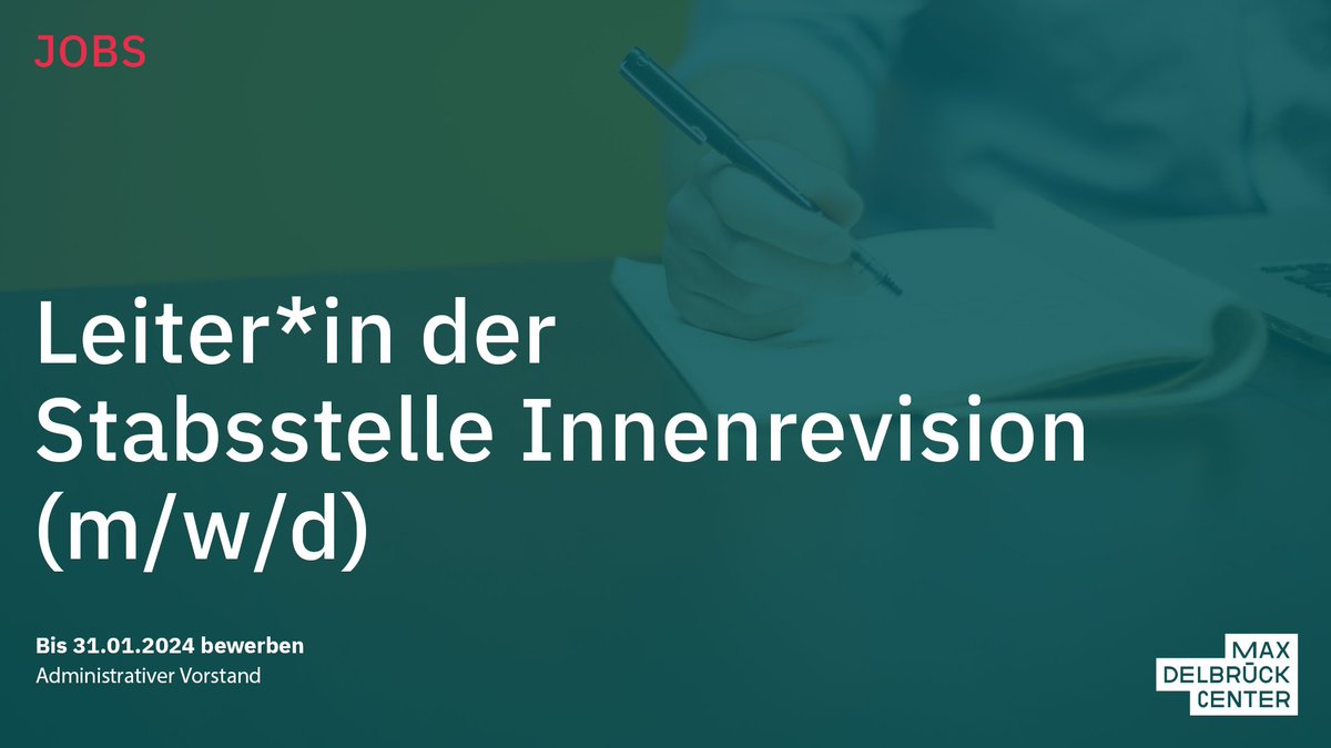 MDC_Berlin's tweet photo. #JobAlert: As head of #InternalAudit, you will continuously improve processes and workflows at #mdcBerlin. To do so, you will work together with the directors and the departments.
Learn more details and apply: https://t.co/nTPJICJF5U
#AdminJob #BerlinJob #öffentlicherdienst https://t.co/euCSZgA8y9