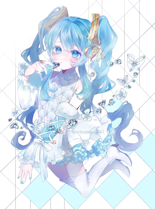 #初音ミク #アイビスペイント  DIOR×HATUNEMIKU