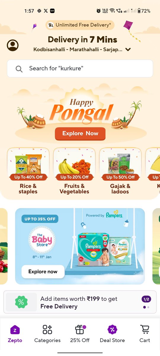 ithi_divangatha's tweet photo. Dear @ZeptoNow I am bangalorean and bangalore is part and capital of Karnataka, We don't celebrate Pongal here. Its Sankranti. Please respect every states culture. 
Hope u consider this seriously. https://t.co/8J4ltzc725