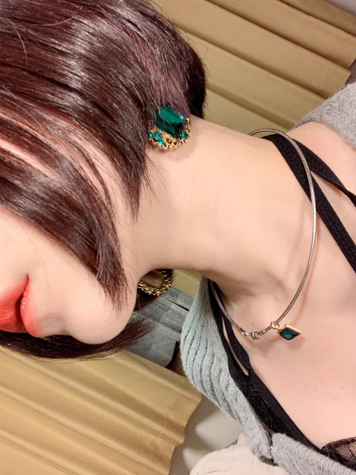 髪を切りました。 全頭、ものすごく濃い紫を入れているのでインナーカラー全くわかりません。 色落ちを楽しみ  クラゲじゃなくなったけど、愛してね