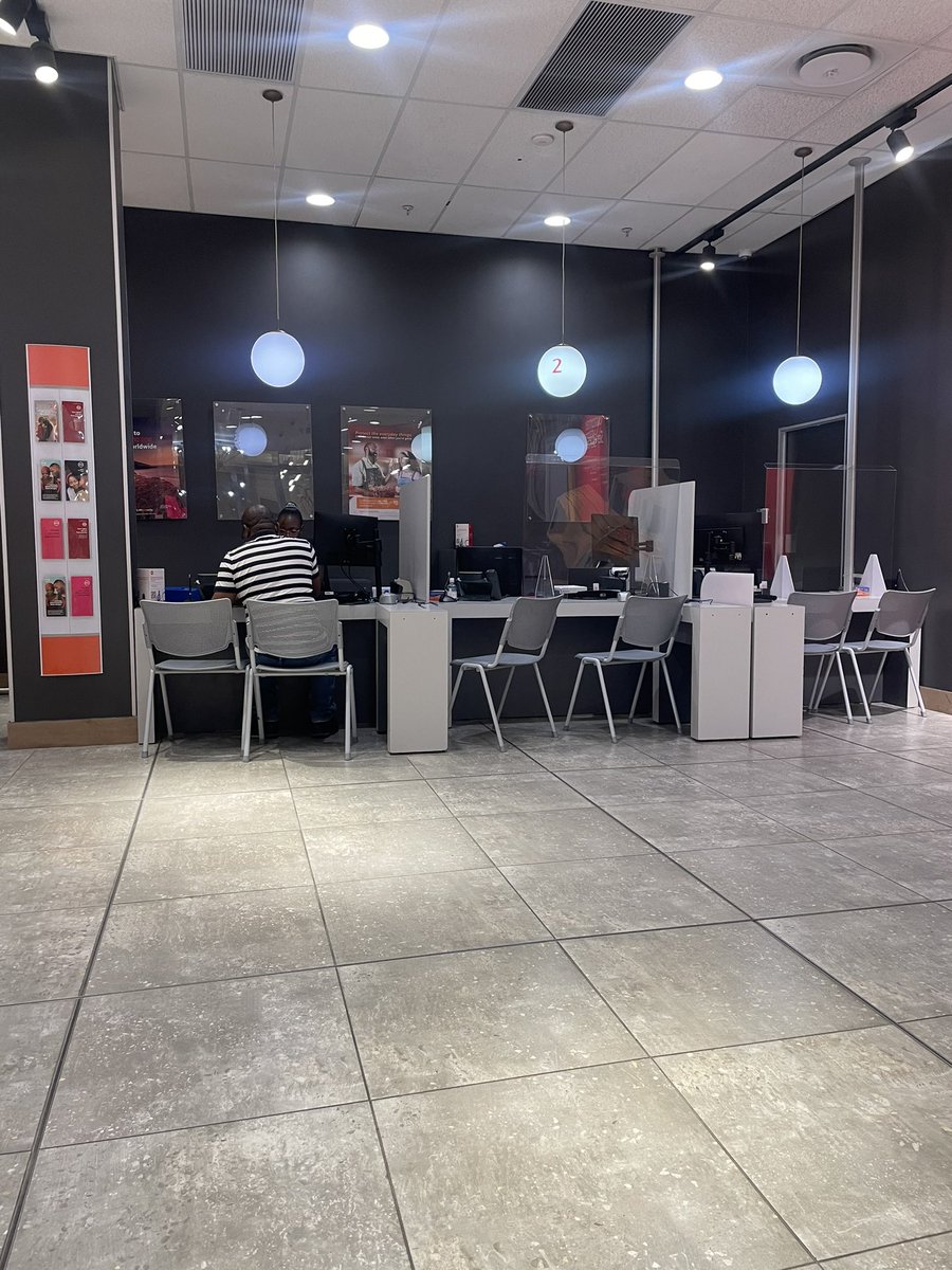 iam_Fana's tweet photo. Never set your foot in this branch (mall of Africa) in the morning or whenever you’re in a hurry, I guarantee you to leave this place very angry and late… I mean why on earth would you have 1 person servicing all of 9 clients queuing ??! 
@absa @AbsaSouthAfrica https://t.co/ngaC7NEEBL