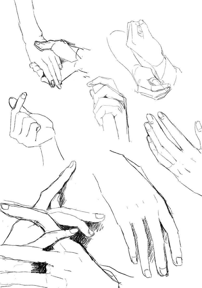 おてての練習
楽しかった
大好きな作家さんの手の作画がとてもすきなんです
あんな風に描いてみたい

模写です 模写ダメなら消します 