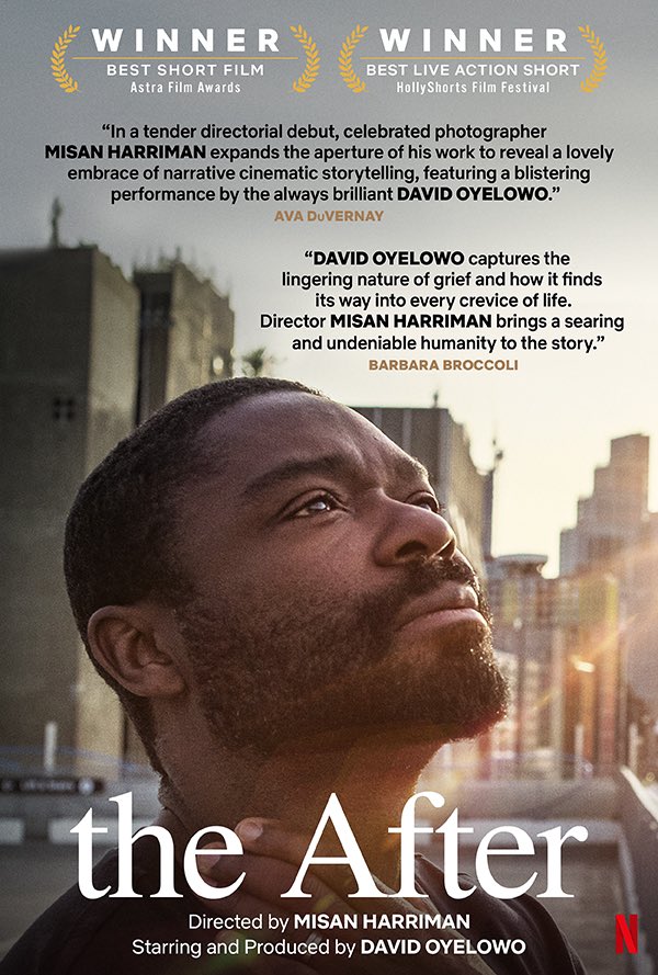 Thank you so much Ava

“In a tender directorial debut, celebrated photographer Misan Harriman expands the aperture of his work to reveal a lovely embrace of narrative cinematic storytelling, featuring a blistering performance by the always brilliant David Oyelowo.” 

- Ava