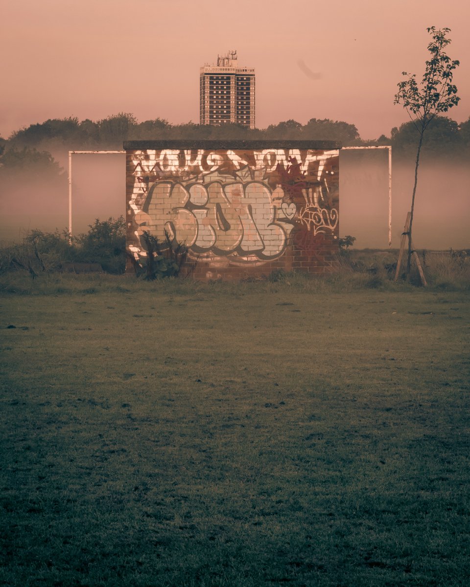 Our home pitch at Sunrise. Wow 😍🌅 #manchester