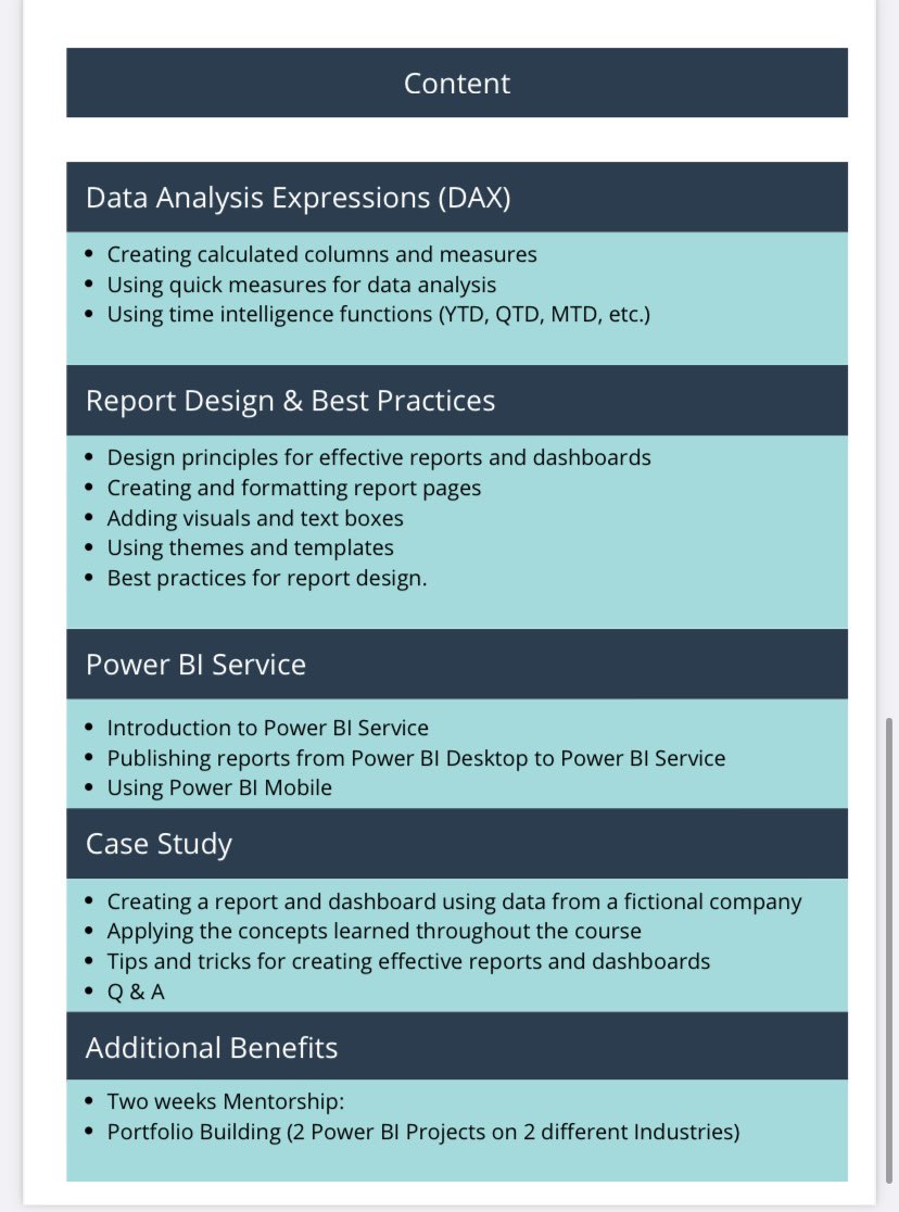 Rita_tyna's tweet image. Start a career in tech this 2024!

Learn how to use Power BI for Data Analysis- It’s beginner friendly and all classes are recorded!

You also get a chance to be a part of a community where you can build portfolio worthy projects!

Register here: paystack.com/buy/power-bi-b…