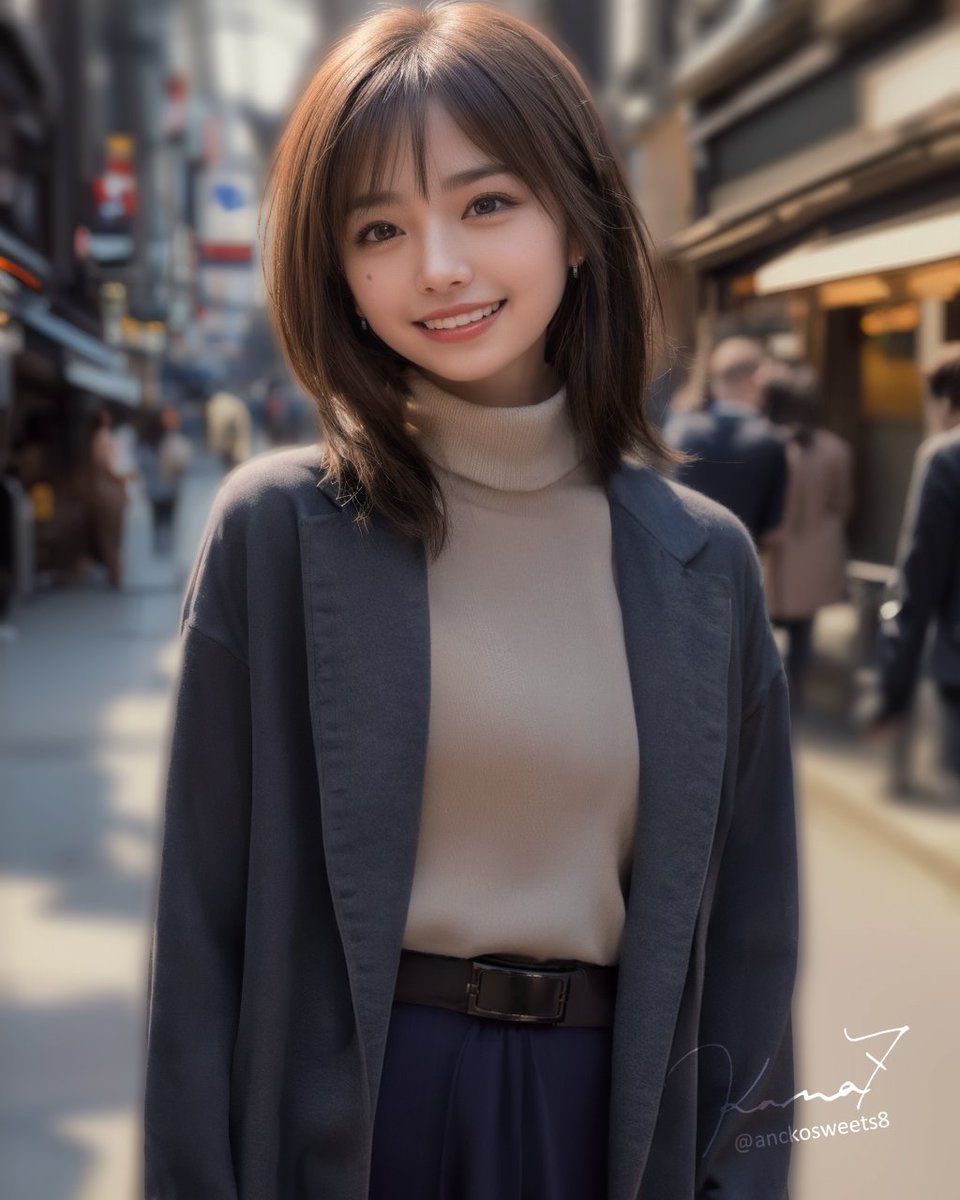 anckosweets8's tweet image. おつかれー。今日はちょっとだけ暖ったかかった気ぃせーへん？でも寒いんやけどね🤭あ。なぁそこの鯛焼き屋でエアロスミスのコラボ鯛焼売ってんねんて。買ぅてみよか？
#AIfusion #faceapper #selfie